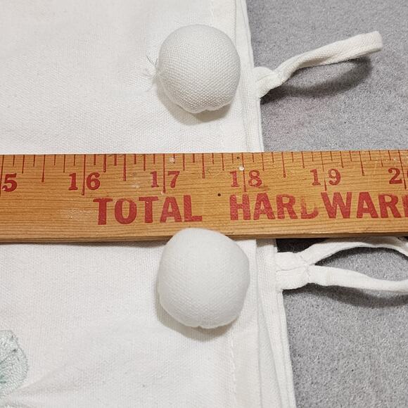 Embroidered Blue Cherry Blossom Square Pillow Sham Cases 18"x18" Button Closure - Picture 9 of 10